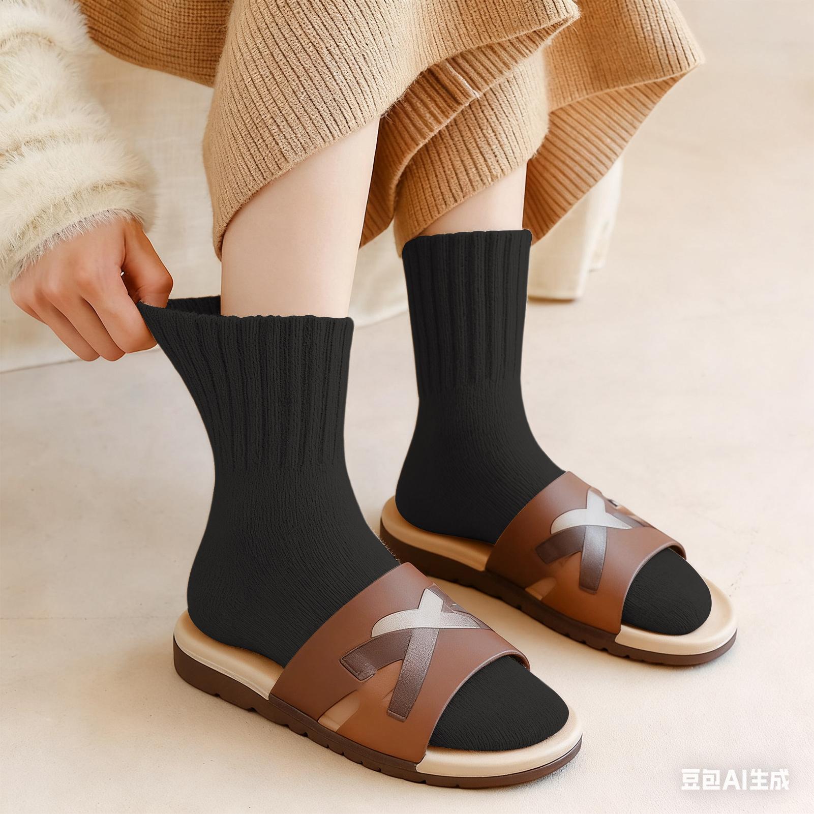 Warm Socks For Women 5 Pair Winter Cozy Crew Socks Warm Slipper Crew For Women Girls Running Hiking Cold Weather Snow Walking China Mainland