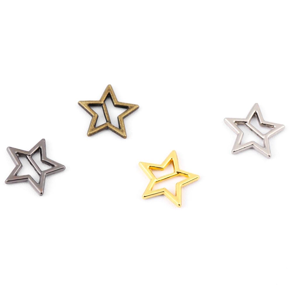 Ultra-small 4 Colors Tri-glide Star Buckle Doll Bags Accessories Belt Buttons Diy Dolls Buckles