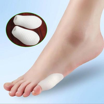 1 Pairs Toe Silicone Protective Cover Grinding Feet Separate Toe Covers Toe Correction Toe Protector