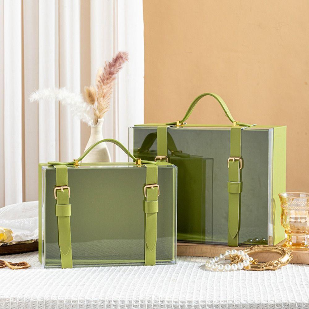 Acrylic Transparent Gift Box Visible Windows Present Box Valentine's Day