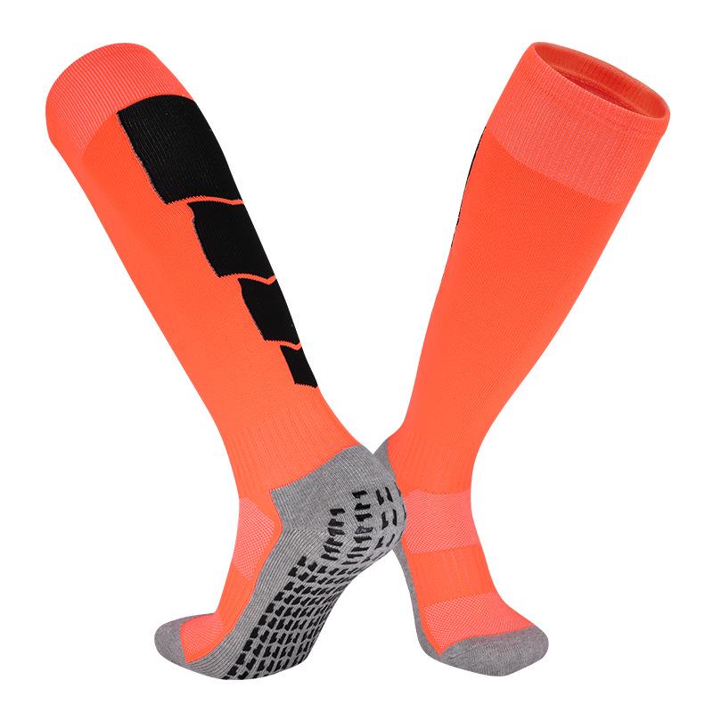 Men's Non-Slip Long Tube Football Socks - Professional Sports Socks with Towel Bottom for Training and Competition