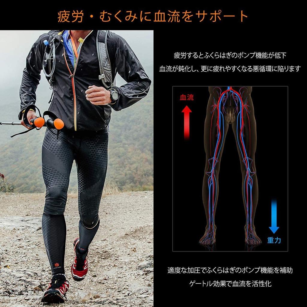 IWAMA HOSEI Calf Supports, Calf Supports for Sports, Muscle Strains, Compression, Men's, Set of 2, CALF FIT