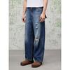GXG Men's Irregular Distressed Washed Jeans