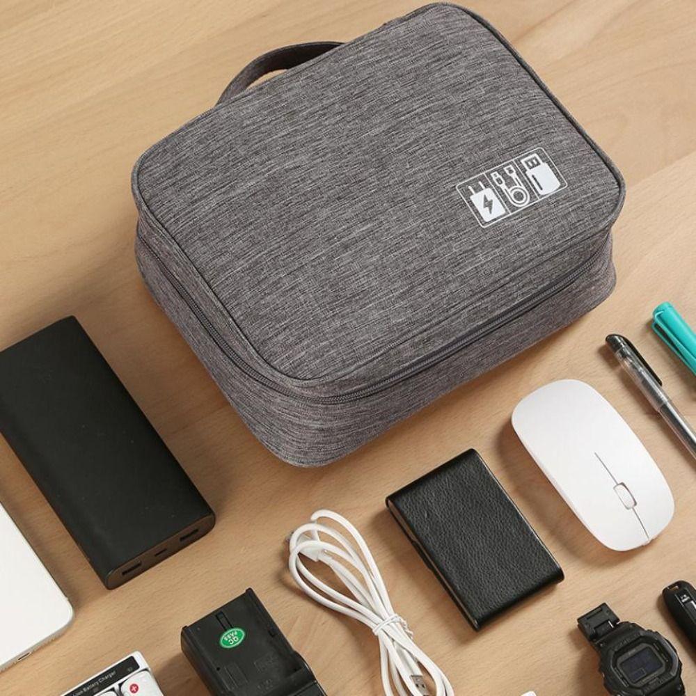 Multifunctional Electronic Digital Bag High-capacity Data Cable Organizer  Handbag