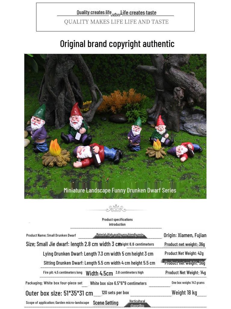 Cross-Border Christmas Gnome Figurines: Personalized Elf Resin Crafts & Micro-Landscape Ornaments
