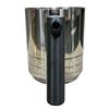 Coffee-Machine Milk Pitcher Handle Replacement, Black PLA Cylindrical Grip and Right-Angle Form for a Worn or Damaged Pitcher Handle