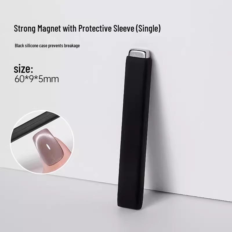 

Super Strong Cat Eye Nail Art Magnet with Protective Sleeve for Salons