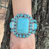 Etnische Stijl Boheemse Armband Turkoois Armband Gepersonaliseerd Retro Westerse Denim Overdreven