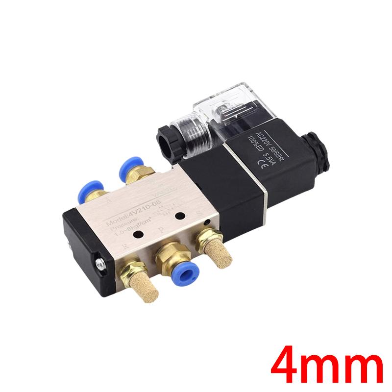 4v210-08 Better Quality Airtac Type Pneumatic Electric Solenoid Valve Directional Control Air Magnetic Valve 12V 24V 220V 4v210