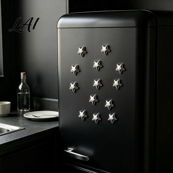 Decorative Magnets 5/10/15/20Pcs Mini Star Refrigerator Magnet 3D Five-Pointed Fridge Office Locker Memo Note Holder for Kitchen Whiteboard