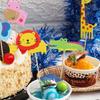 Kids Jungle Animal Model Paper Made Baby Decorations Woodland Creatures Theam Cake Toppers Forest Animal Shape Cupcake Topper