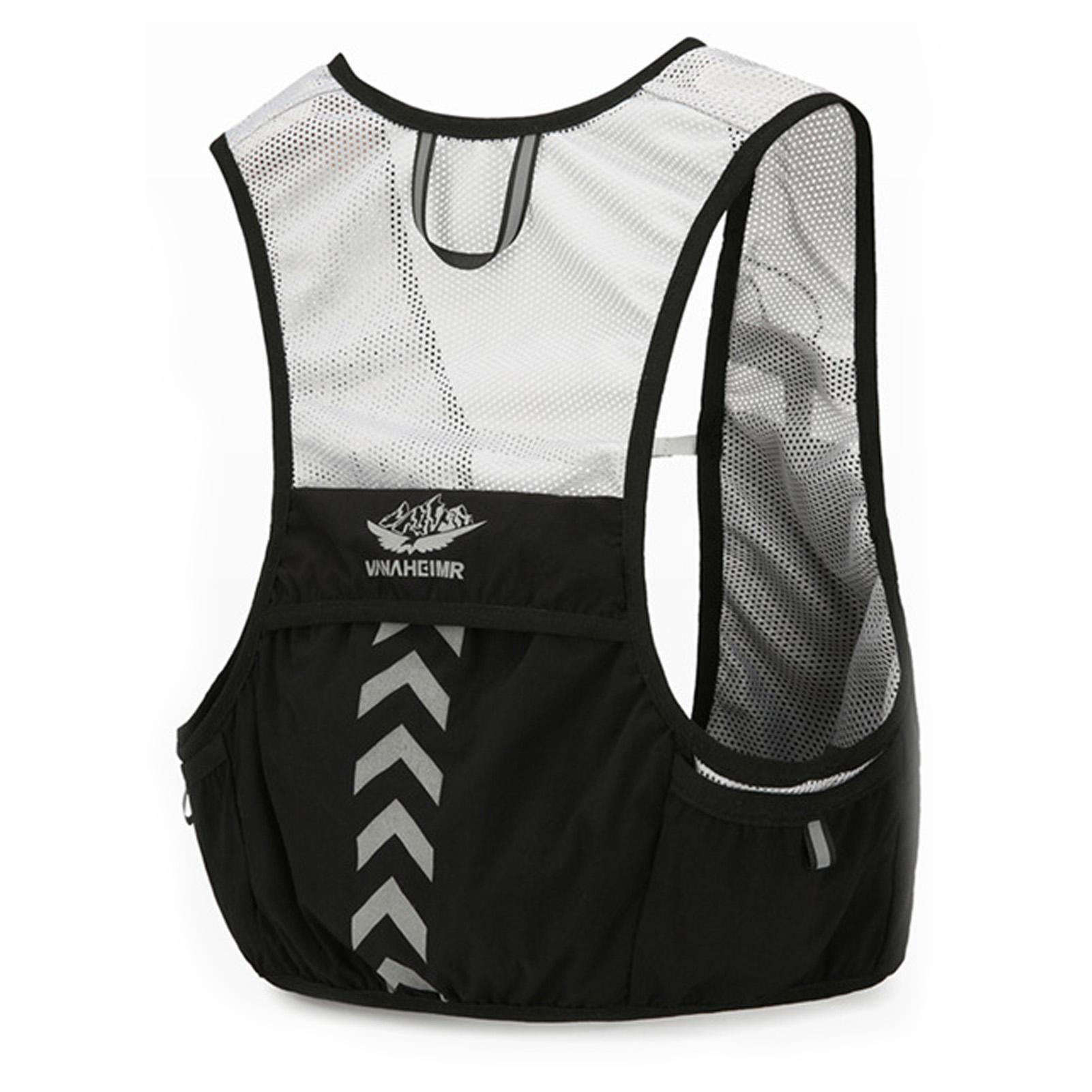 

Беговой жилет для питья, рюкзак для питья на открытом воздухе, водонепроницаемая велосипедная сумка объемом 2 л no Water Bladder чёрный