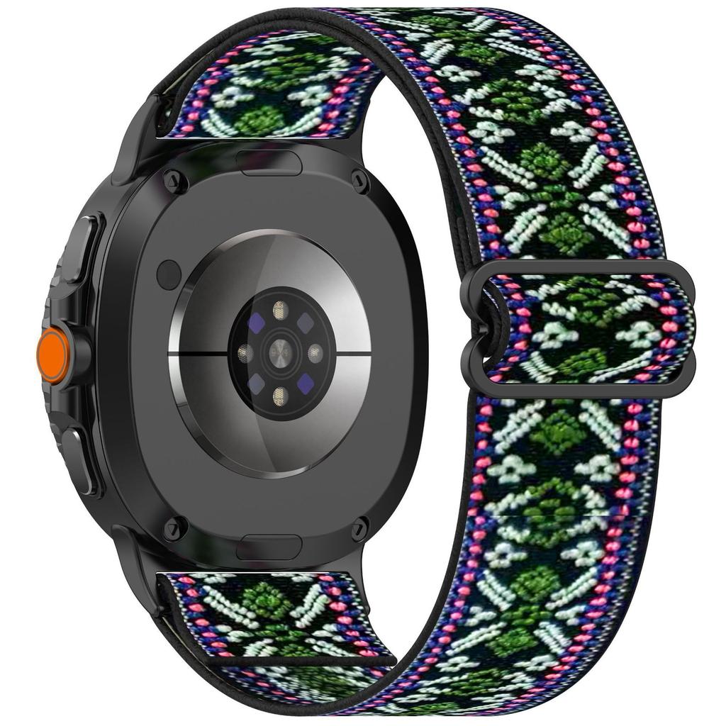 Nylon Uhrenarmband für Samsung Galaxy Watch8 44mm/40mm/Watch8 Classic 46mm Elastisches Armband