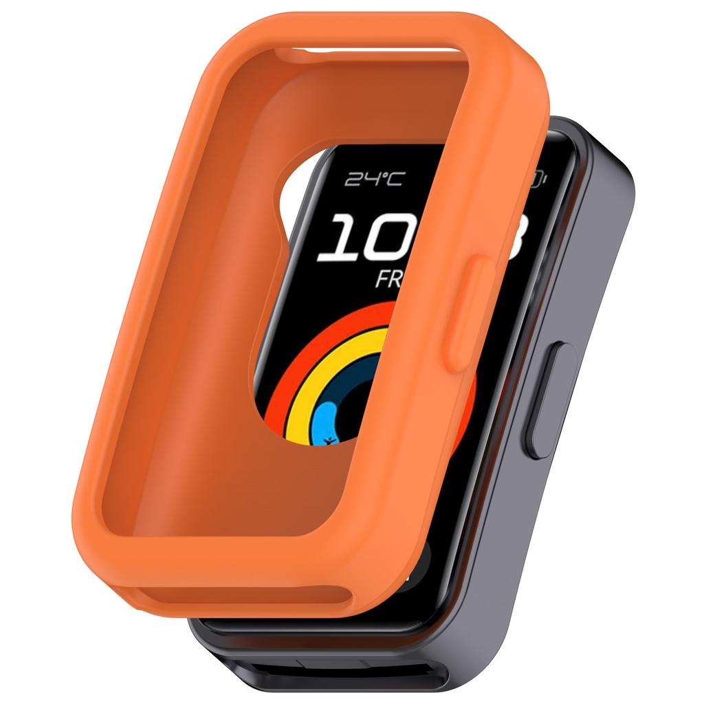 For Huawei Band 9/Band 8 Watch Case Soft Silicone Hollow Watch Frame Cover