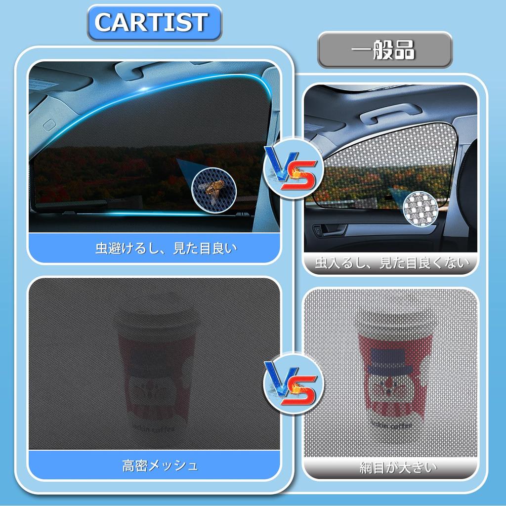 Cartist Toyota Alphard 30 Series Mesh Curtain Sunshade Side Compatible with ALPHARD 30 Series Car Shade with UV Light and Heat Insulation Instructions