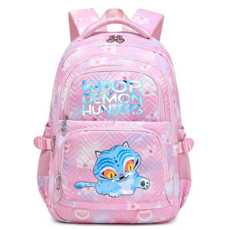 KPOP Demon Hunter Girl Group Print Backpack - Cute, Large Capacity Schoolbag for Teens and Kids