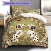 Biancheria da letto con motivo dalmata sull'erba Decorazione per la casa Regalo di compleanno (1 * copripiumino + 2 * federa, senza nucleo)