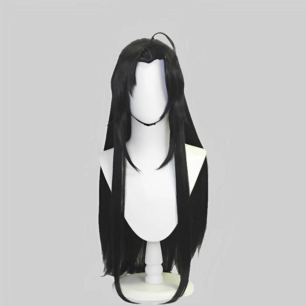 Yiling Patriarch Wei Wuxian Adult Cosplay Wig – Long, Straight, Black Widow's Peak Hairstyle