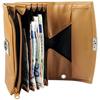 Portefeuille - AKZENT - Bassam - Similicuir - Marron - Format horizontal compact