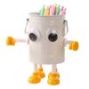 Pen Holder Stand for 20 Pens Cartoon Big Eyes Design Large Caliber Round Workmanship Pen Caddy Pen Storage Rack