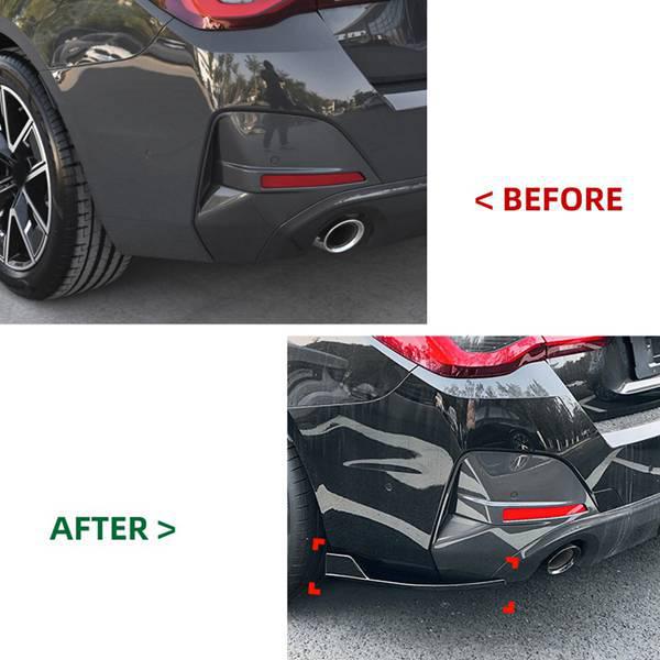 BMW 4 Series G26 M Sport Rear Diffuser Trim Car Stickers, 1 Pair (20+ Models)