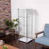 Fuji Boeki Collection Case Figure Case 4 Tiers Width X Depth X Height 120cm White Full Glass Assembly Required Low Type 97341 42.5 36.5