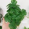 1pc Artificial Plant Green Dill Flower Rattan Leaves Party Home Decor Turtle Leaf Wedding Festival Decoration Fake Flowers