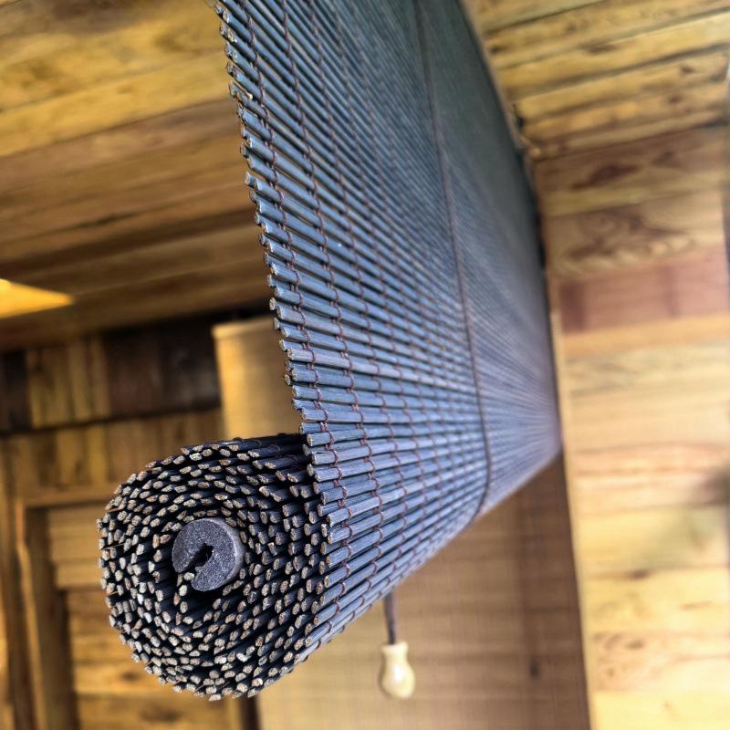 Jaluzele Rulou de Exterior din Bambus Impermeabil pentru Protecție Solară și Partajare