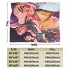 Warm Soft BlanketChild Travel KPop Demon Hunters Throw Blanket  Flannel Bedspread For Living Room Graphic Sofa Bed Cover