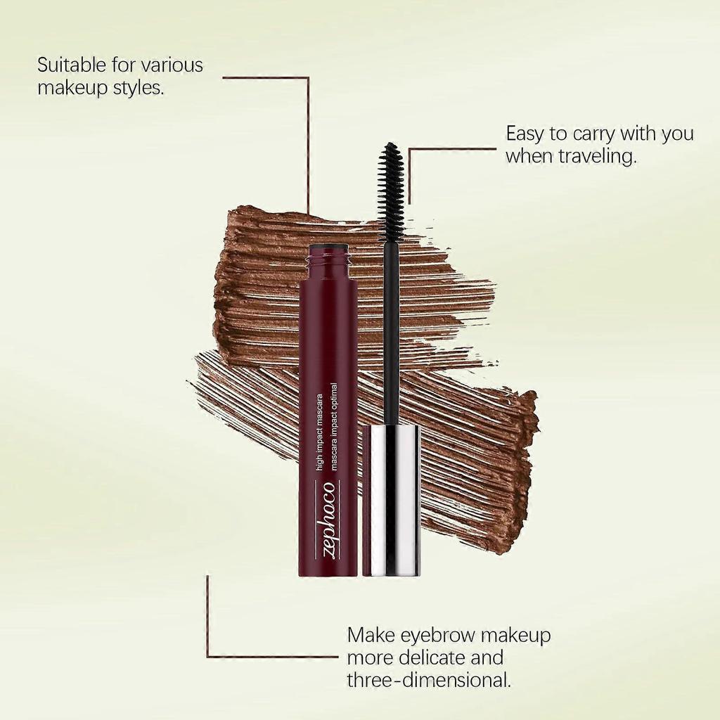 Zephoco Light Brown Mascara Light And Smooth Not Easy To Faint Natural Styling Beautiful Mascara