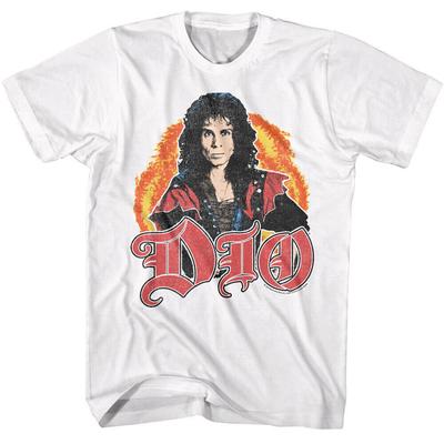 Dio Ronnie James Flames Frontmann Heavy Metal Rock Band Konzert Unisex T-Shirt