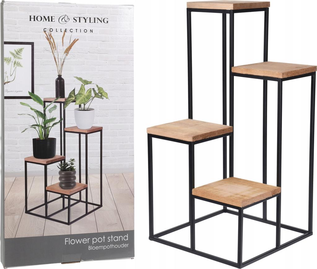 Metal standing flower stand for flowers 68 cm