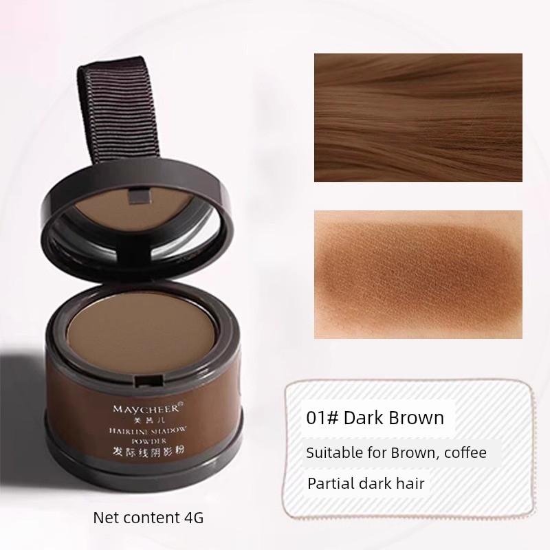 MAYCHEER Hairline Sculpting Contour Powder Headline Powder Waterproof Hair White Hair Cover Powder Repair Gray Hairline Powder