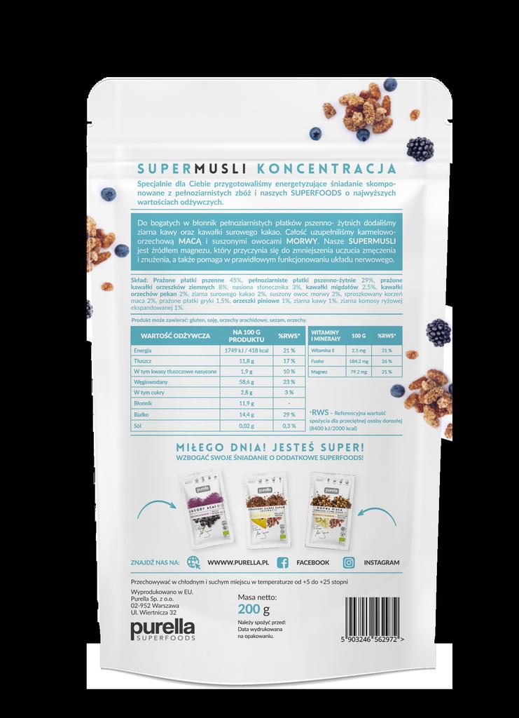 PURELLA SUPERMUESLI CONCENTRATION - 200G