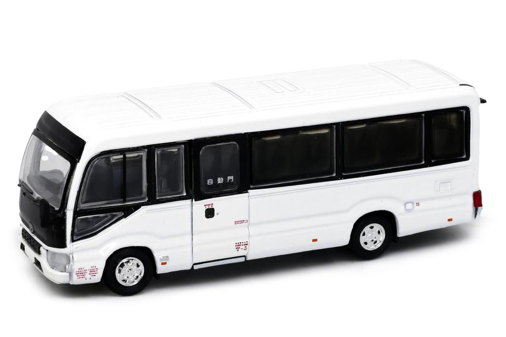 Tiny City 1/76 Scale Toyota Coaster (B70) White Diecast Model Car