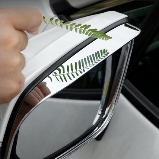 For Toyota Tacoma 2024 Side Rearview Mirror Rain Eyebrow Cover Trim 2PCS