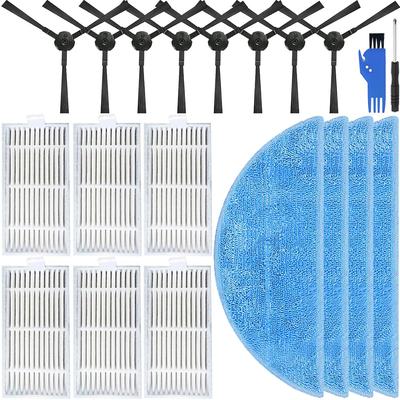 EATBALE Ersatzteile für und Medion E32 Roboterstaubsauger Zubehör-Set Enthält 8 Seiten 6 und 4 Mopptücher ILIFE, iLife, ZACO,