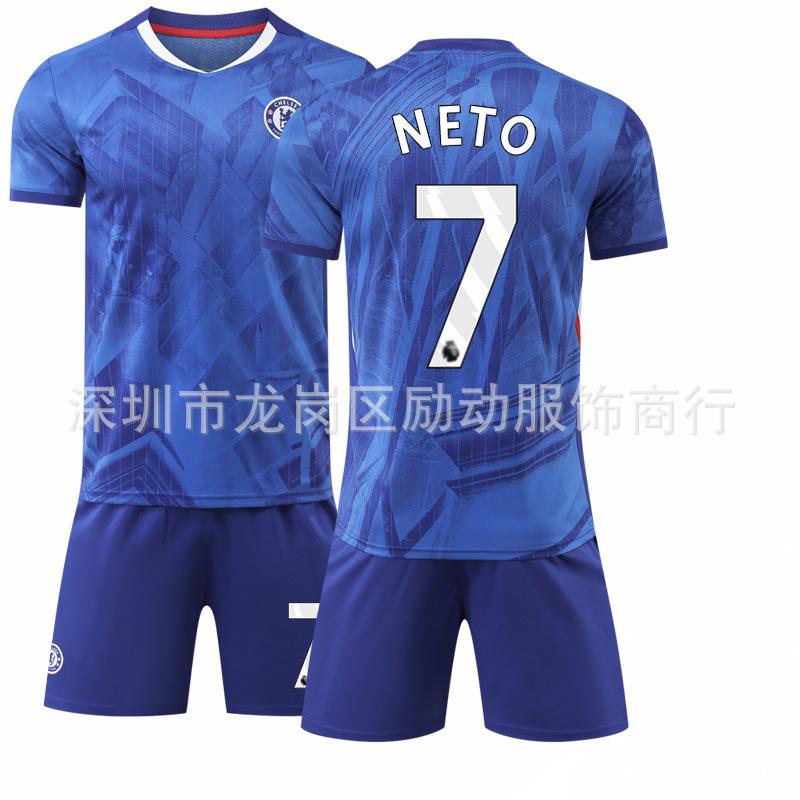 2526 Football Garnacho Clothes Chelsea Home No. 20 Palmer No. 20 Pedro Football Suit #16