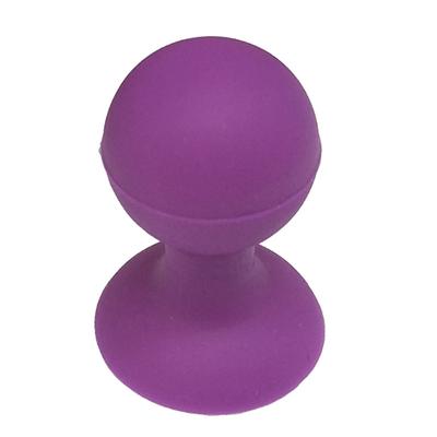 Silicone Phone Holder with Suction Cup and Round Head, Purple