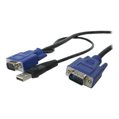 Câble Pour Switch KVM VGA Avec USB 2 En 1 - STARTECH - 3m - Noir
