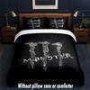Set Biancheria da Letto Design Monster Energy 1 Copripiumino + 2 Federe Morbido Traspirante Biancheria da Letto per la Casa
