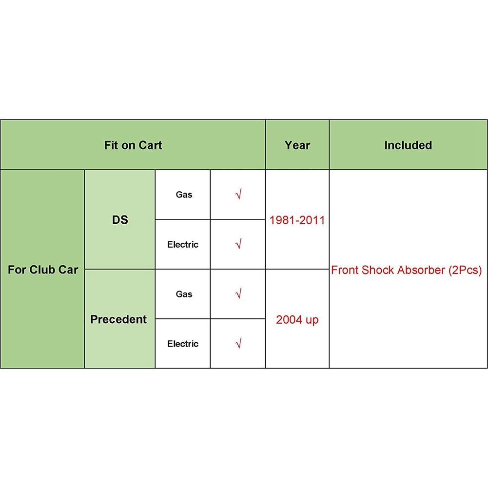 AB94-For Club Car Precedent&DS Shock Absorbers Front Or Rear 1014235 102588601 1027064-01 102588501