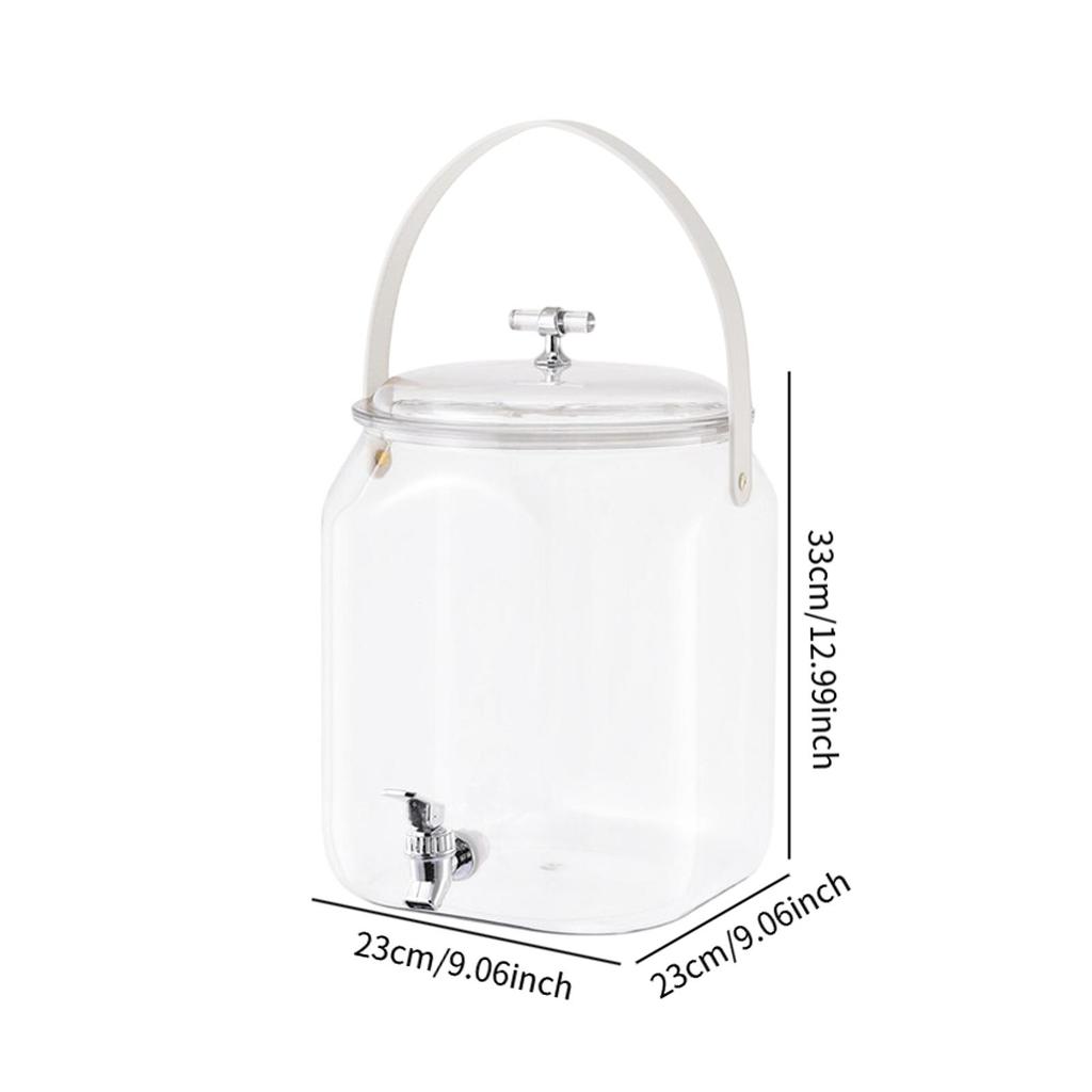 Large Capacity Plastic Refrigerator Beverage Dispenser with Spout Portable Cold Kettle Drinking Water Jug for Outdoor Camping