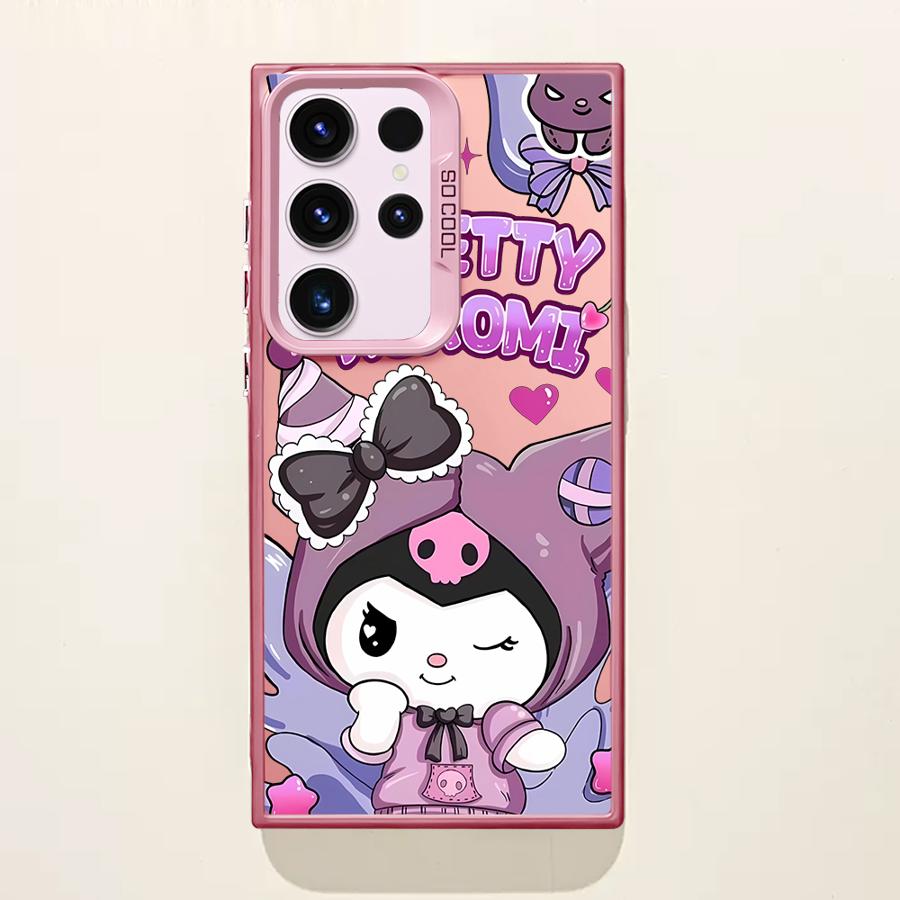 

Чехол-накладка для Samsung Galaxy S23 S25Plus S20 S25 S21 S22 Ultra Note 20 Ultra S24 FE S20 FE S24Ultra Sanrio Kuromi Galaxy S21 Ultra 5G