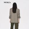 MO&Co. Prince of Wales Check Wool Blend Blazer