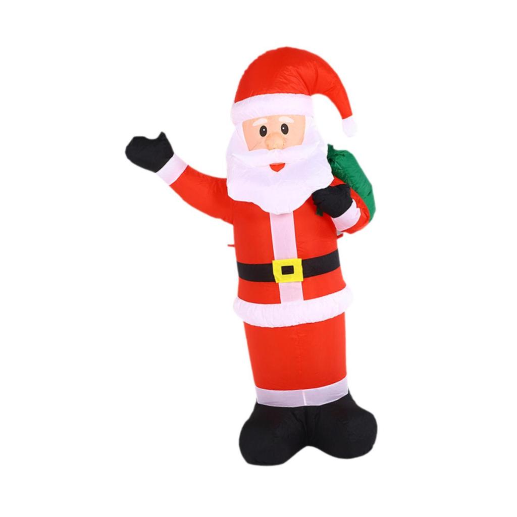 Outdoor Lighted Inflatable Santa Claus Christmas Decoration Yard Garden Ornament for Holiday Display