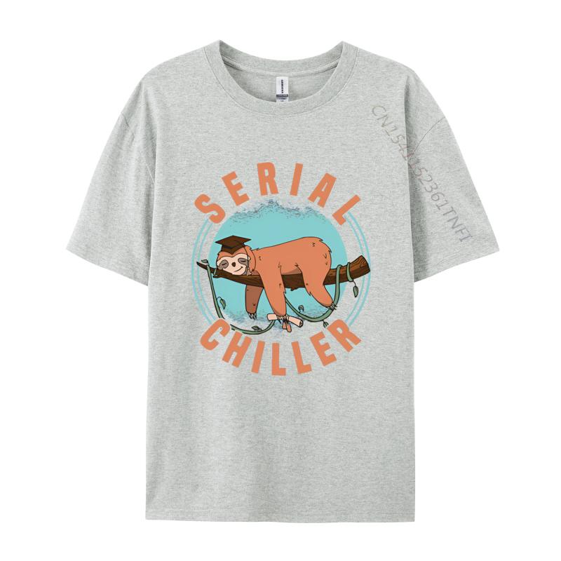 Sloth Serial Chiller Chill Your Life T Shirt Mens Cotton TShirts Harajuku Tshirt Mens Designer Clothes S