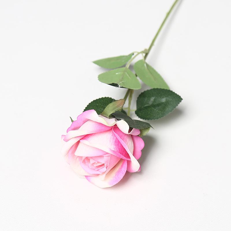 Sevgililer Günü veya Qixi Festivali, Düğün Dekorasyonu, Gül Çiçek Duvarı veya Etkinlik Dekorasyonu İçin Tek Kadife İnci Gül Yapay Çiçek.