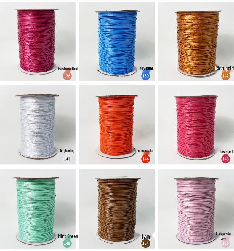 Korean Round Waxed Thread for DIY Jewelry: Bracelet & Necklace Braiding Cord