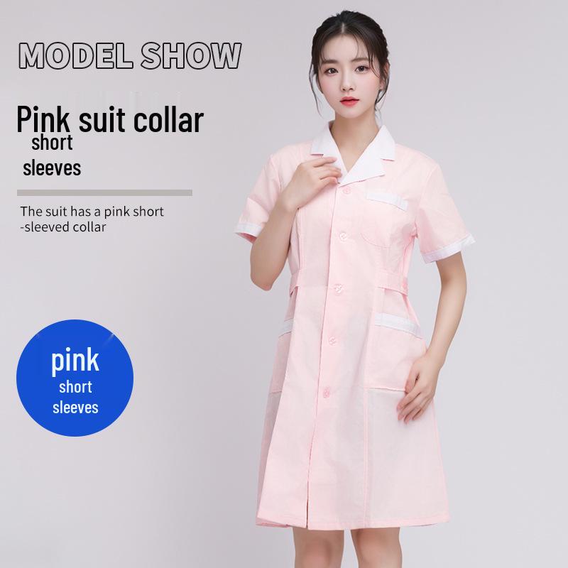 Short Sleeve Nurse & Doctor White Coat Uniform